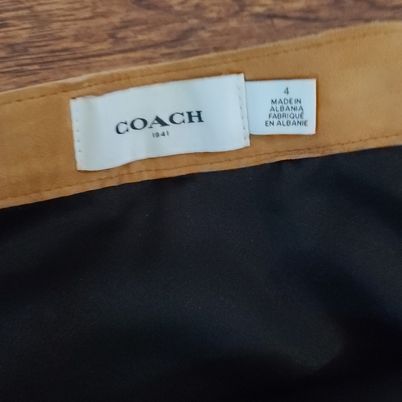 Coach Suede Skirt - size 4 - Picture 5 of 7